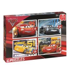 Disney Cars 4 in 1 Jigsaw Puzzle